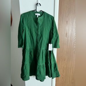 Apiece Apart Maurino Drop Waist Mini Dress